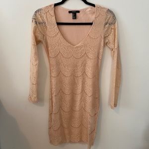 Lace forever 21 body con dress